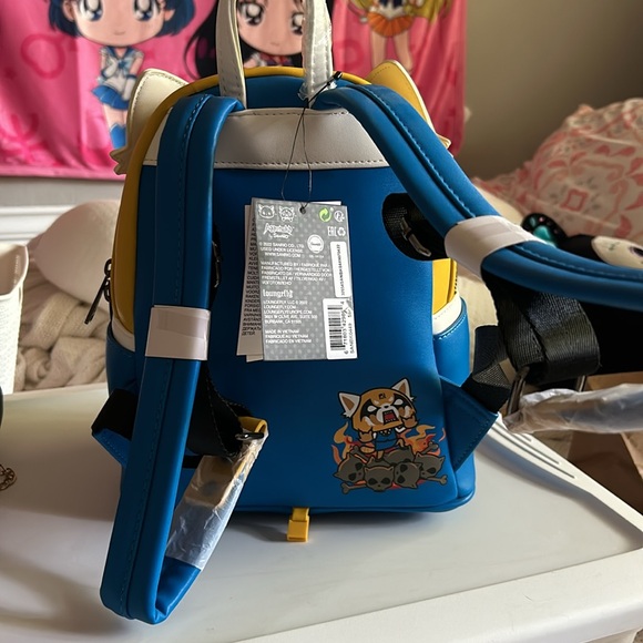 NWT Loungefly Sanrio Aggretsuko Two Faced Backpack - Picture 3 of 3